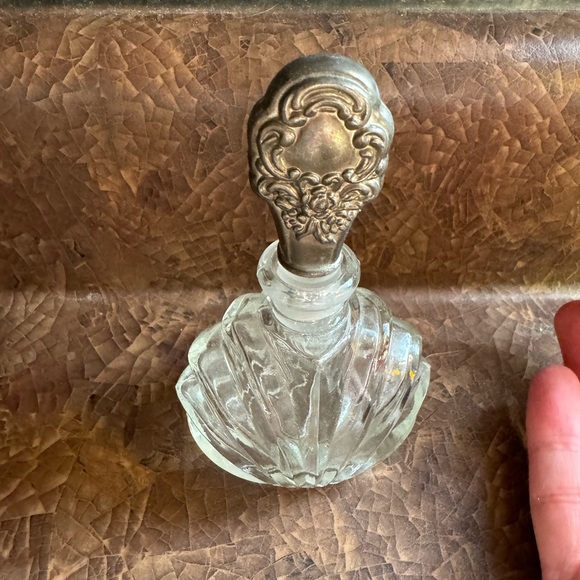 Vintage retro, MCM perfume bottle, silver plated dinnerware up cycle - Picture 3 of 7